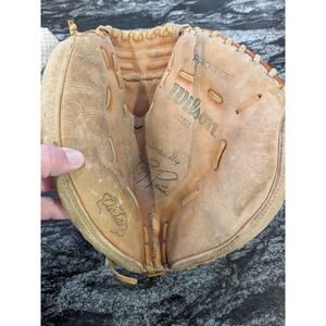 Catchers Baseball Mitt Right Handed Throw Wilson Carlton Fisk Pro Toe A2514